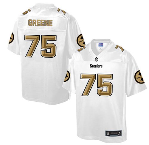 Men's Game Joe Greene Nike Jersey White - #75 Pro Line Fashion NFL Pittsburgh Steelers